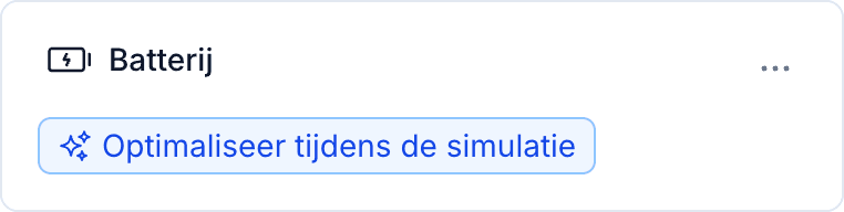 Batterij configuratie