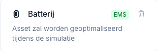 Batterij optimalisatie asset